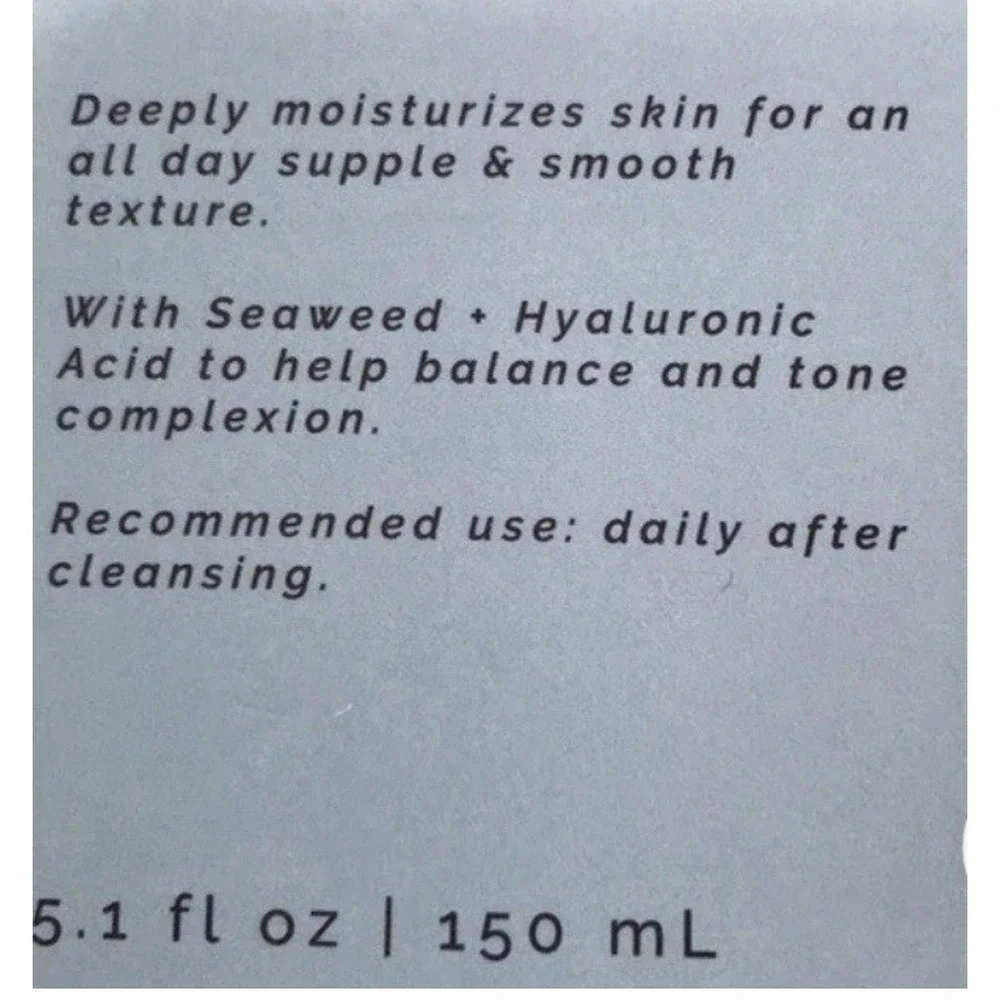 SUN+MOON Seas the Day Plump Perfect Daily Facial Moisturizer Hyaluronic Acid New